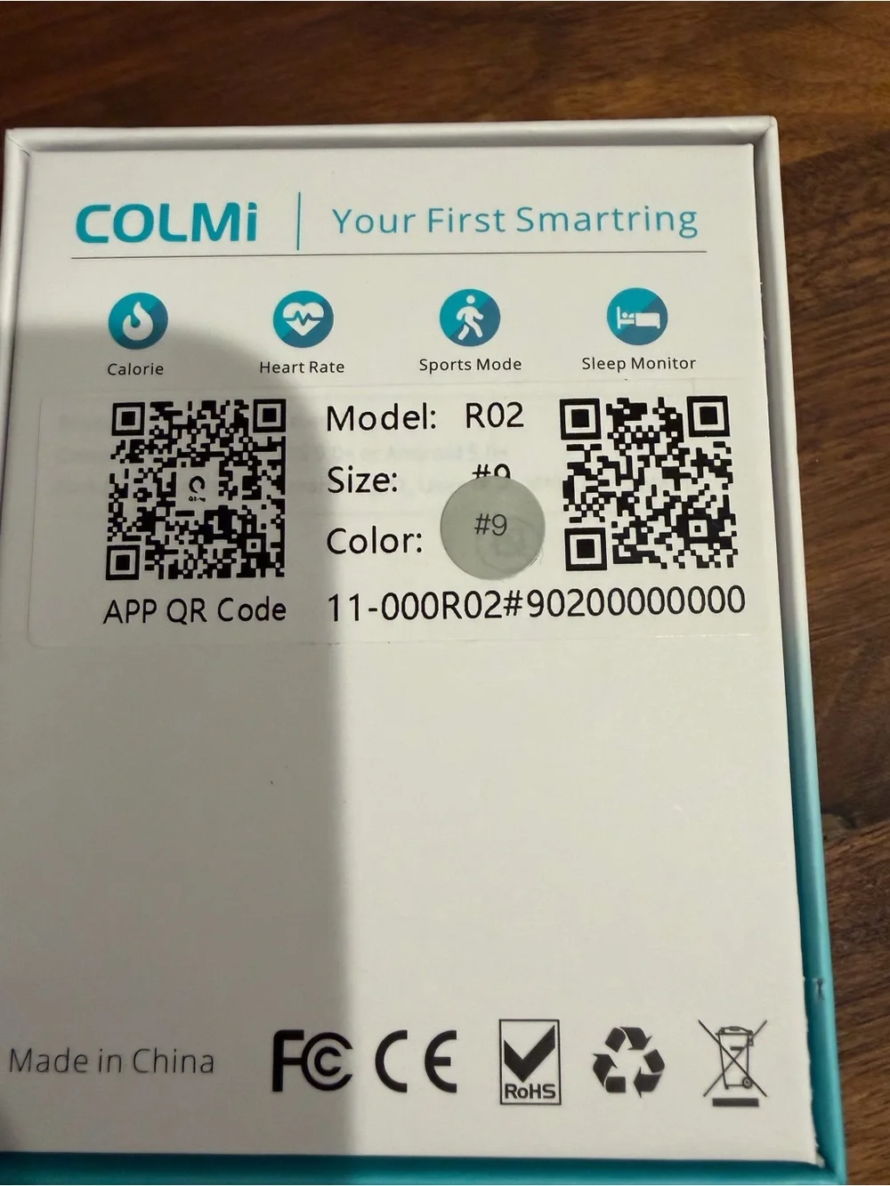 COLMI Smart Ring in Silver